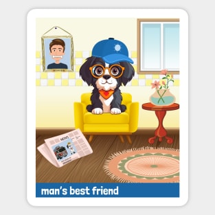 Man's Best Friend - for kids Magnet